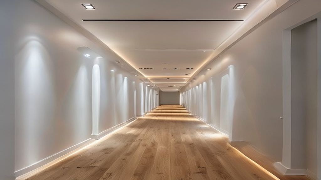 Couloir rénové LED