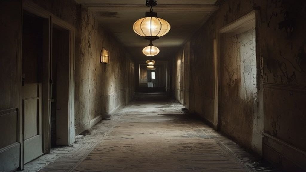 Couloir mal éclairé